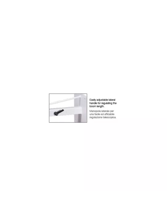 EUROMET 15463 Wall bracket for ARAKNO WALL projector White adjustable 60-90cm max load 45 kg EUROMET EUR15463 | MusicGoodDeal