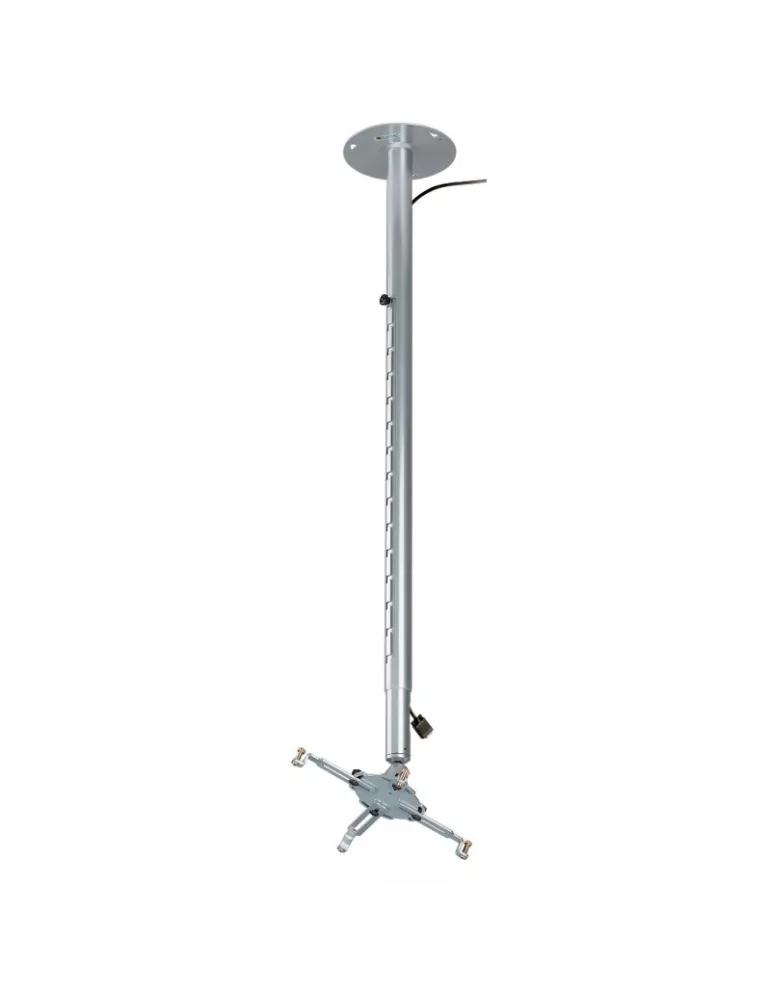EUROMET 06631 Support plafond videoprojecteur  silver  (Max 10 kg) hauteur 1150-1800 mm