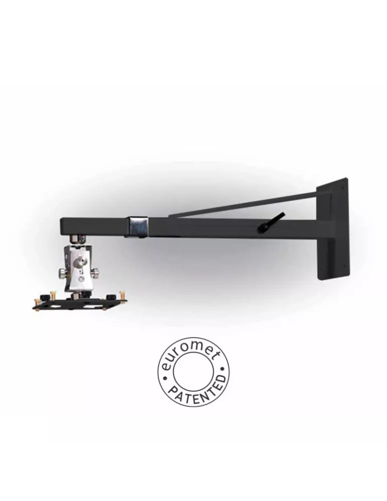 EUROMET 15462 Soporte de pared para proyector ARAKNO WALL Negro ajustable 60-90cm carga máxima 45 kg EUROMET EUR15462 | MusicG