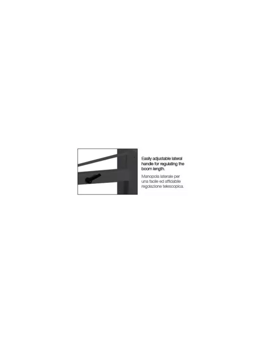 EUROMET 15462 EQUERRE murale   Noir (SANS LE SUPPORT ARAKNO)
