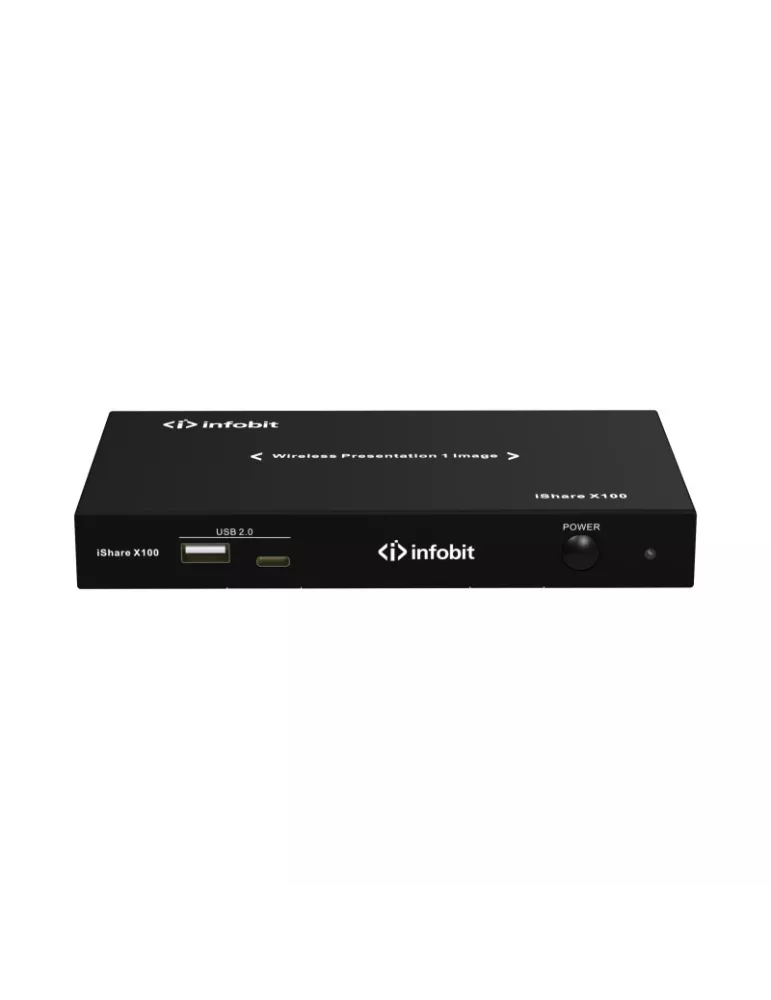 INFOBIT ISHAREX100 Recepteur Systeme presentation sans fil  iShare X100 BYOD 1 affichage 4K
