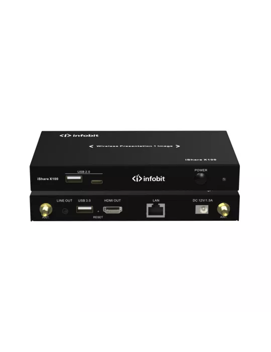 INFOBIT ISHAREX100 Recepteur Systeme presentation sans fil  iShare X100 BYOD 1 affichage 4K