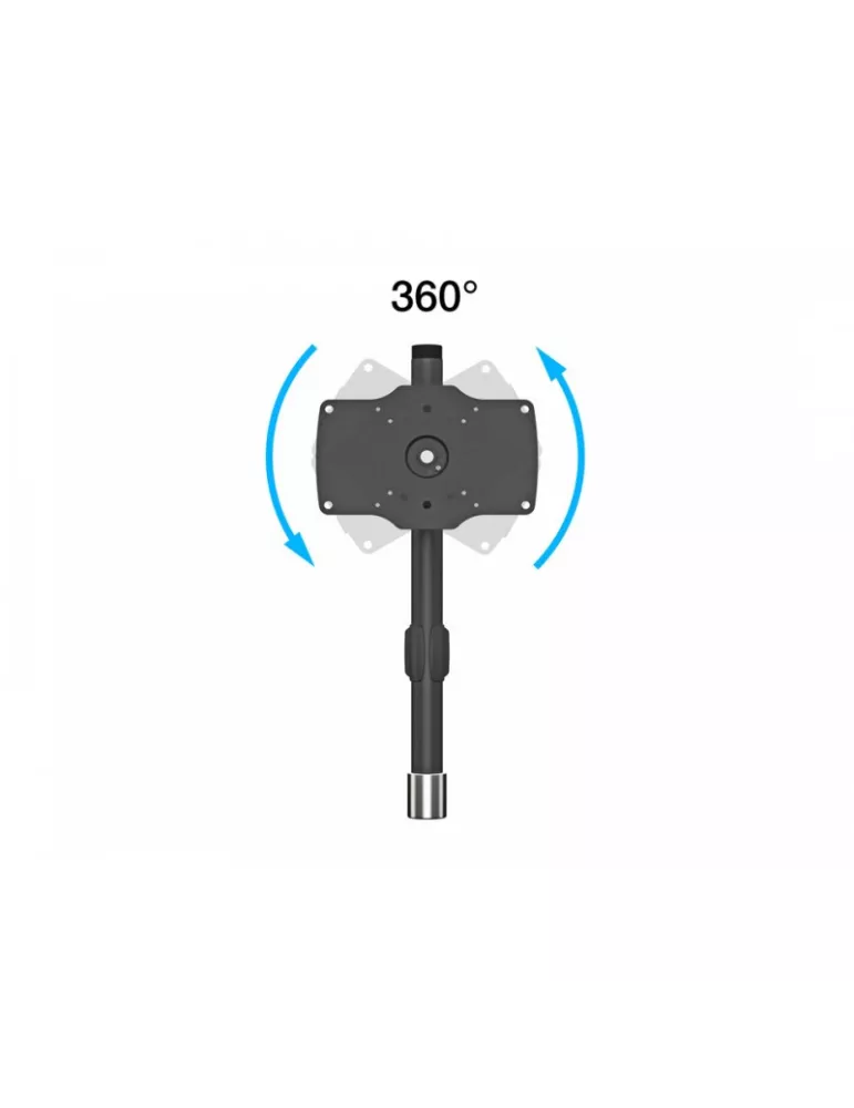 MULTIBRACKETS 7402 Extension support de table rotatif Multibrackets VESA Desktopmount Single Stand Expansion Kit -écran de 24"-