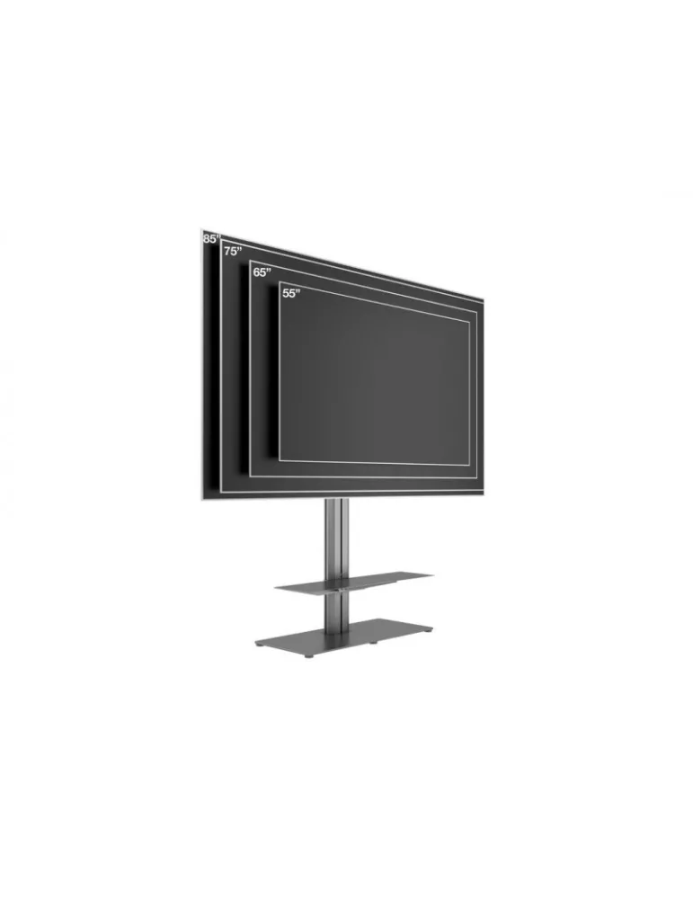 MULTIBRACKETS 0860 Bodenständer mit inkludiertem Tablet Multibrackets Public Display Stand 145 HD Single Floorbase Black -Bild