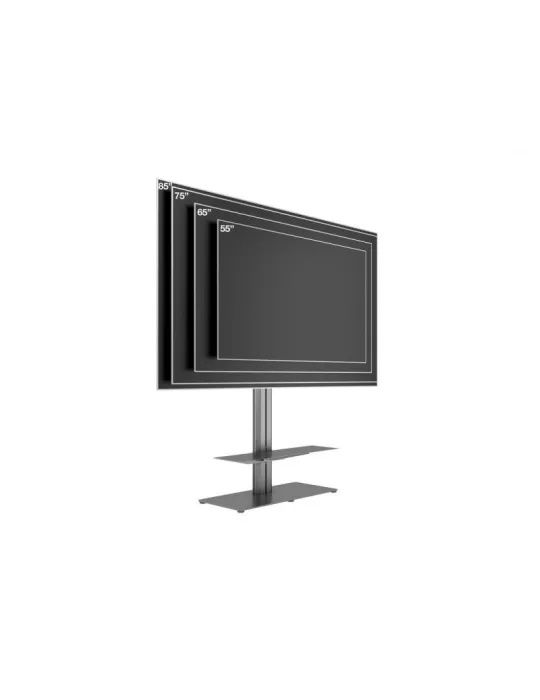 MULTIBRACKETS 0860 Bodenständer mit inkludiertem Tablet Multibrackets Public Display Stand 145 HD Single Floorbase Black -Bild