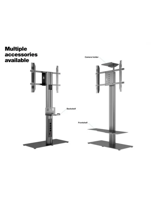 MULTIBRACKETS 0860 Support sol avec tablette inclus Multibrackets Public Display Stand 145 HD Single Floorbase Black -écran50"-