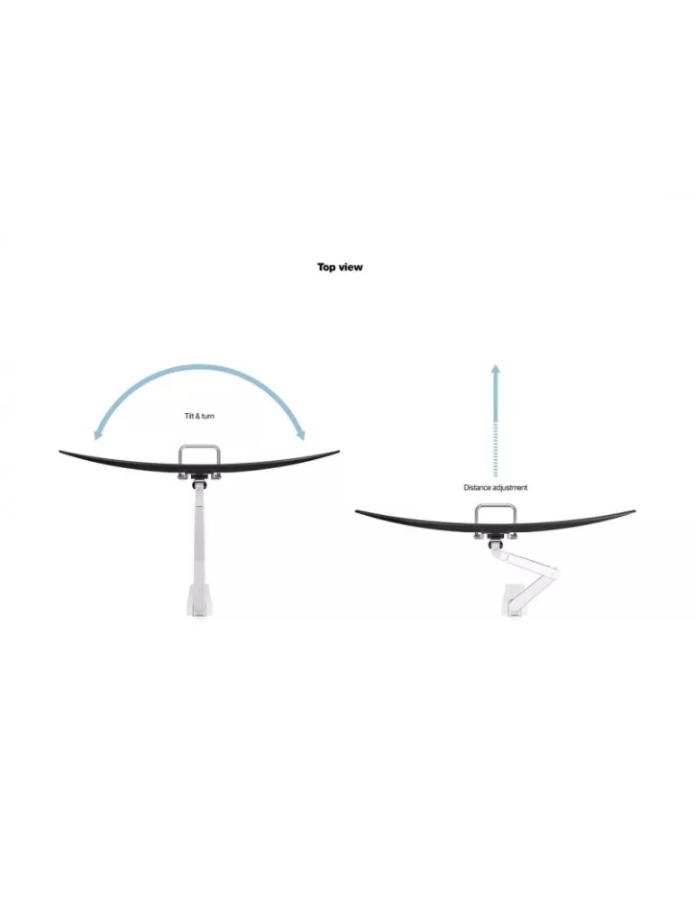MULTIBRACKETS 2604 Soporte de mesa articulado con asa Multibrackets Brazo elevador de gas Sencillo - pantalla de 15 - 32  VESA