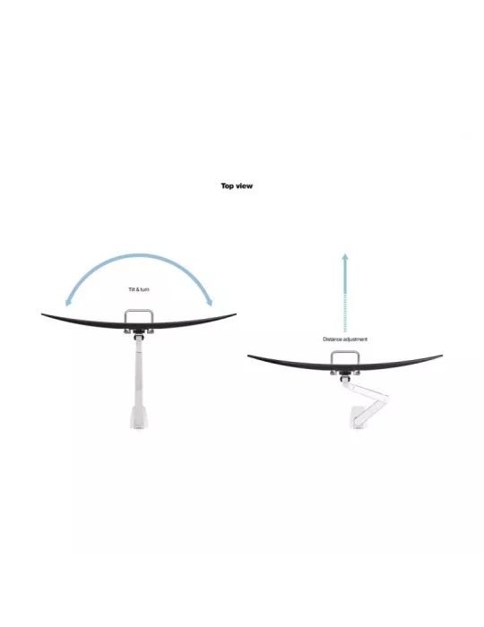 MULTIBRACKETS 2604 Soporte de mesa articulado con asa Multibrackets Brazo elevador de gas Sencillo - pantalla de 15 - 32  VESA