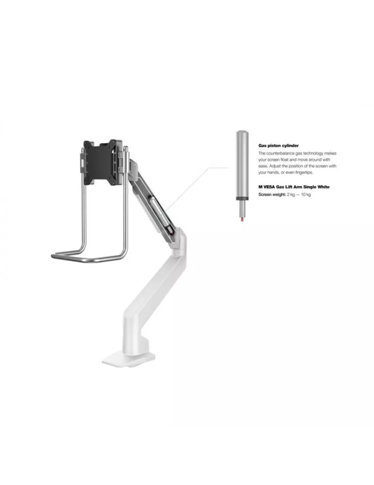 MULTIBRACKETS 2604 Articulated table support with handle Multibrackets Gas Lift Arm Single - 15 - 32  screen VESA Max 100x100