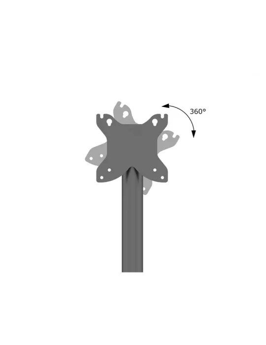 MULTIBRACKETS 3069 Soporte de suelo Multibrackets Serie M Pro Single Pole Floorbase B2B - 2 pantallas 7 -30  VESA Max 100x100