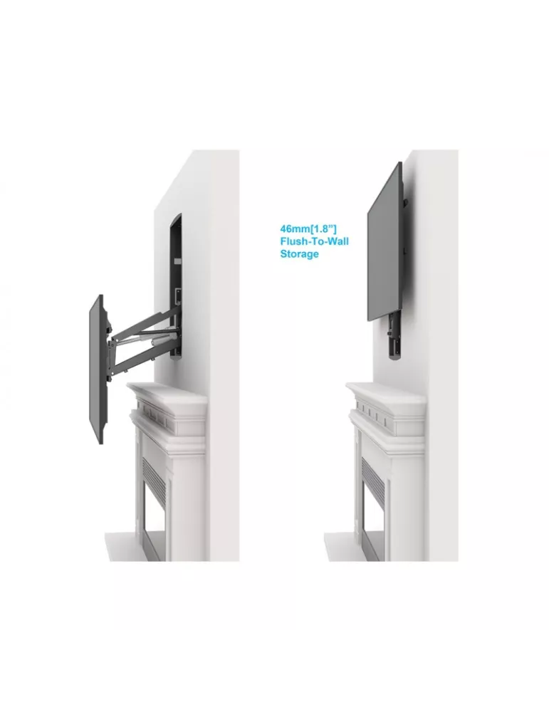 MULTIBRACKETS 5926 Support mural motorisé Multibrackets Motorized Recessed Pull Down Full Motion Flexarm - screen 32 -86  VESA
