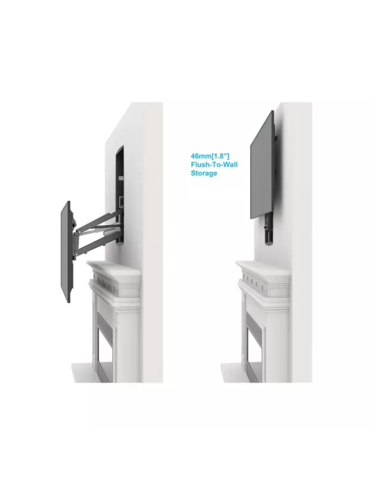 MULTIBRACKETS 5926 Support mural motorisé Multibrackets Motorized Recessed Pull Down Full Motion Flexarm - screen 32 -86  VESA