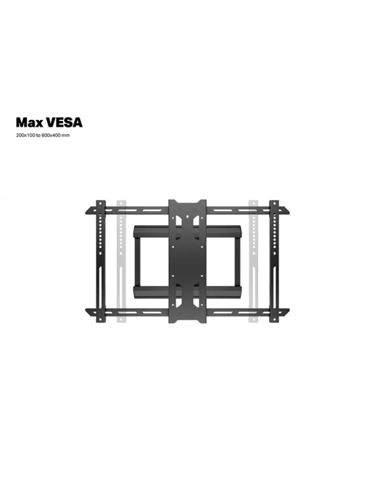 MULTIBRACKETS 2857 Support mural Articulé Multibrackets FlexArm Pro Single HD Offset pour ecran 40"-75" - Poids 50kg Vesa 600x4