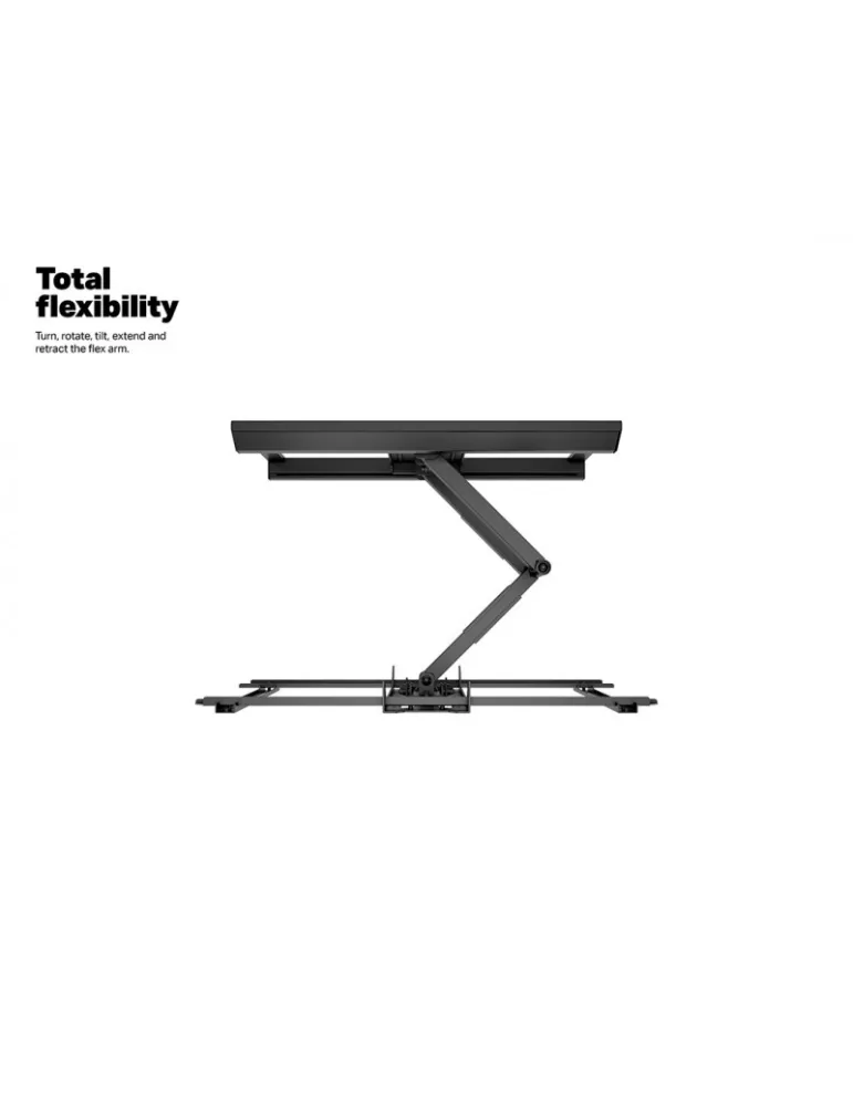 MULTIBRACKETS 2857 Support mural Articulé Multibrackets FlexArm Pro Single HD Offset pour ecran 40"-75" - Poids 50kg Vesa 600x4