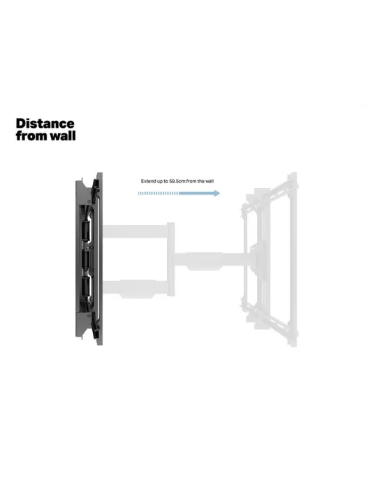 MULTIBRACKETS 2857 FlexArm Pro Single HD Offset Multibrackets Wandhalterung für 40 -75  Bildschirme - Gewicht 50kg Vesa 600x40