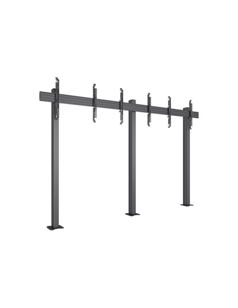 MULTIBRACKETS 3427 Support sol a fixer pour mur vidéo Multibrackets Floormount Column Pro 3x1 MBFM3x1U 180 - 3 écrans 32-65" VE