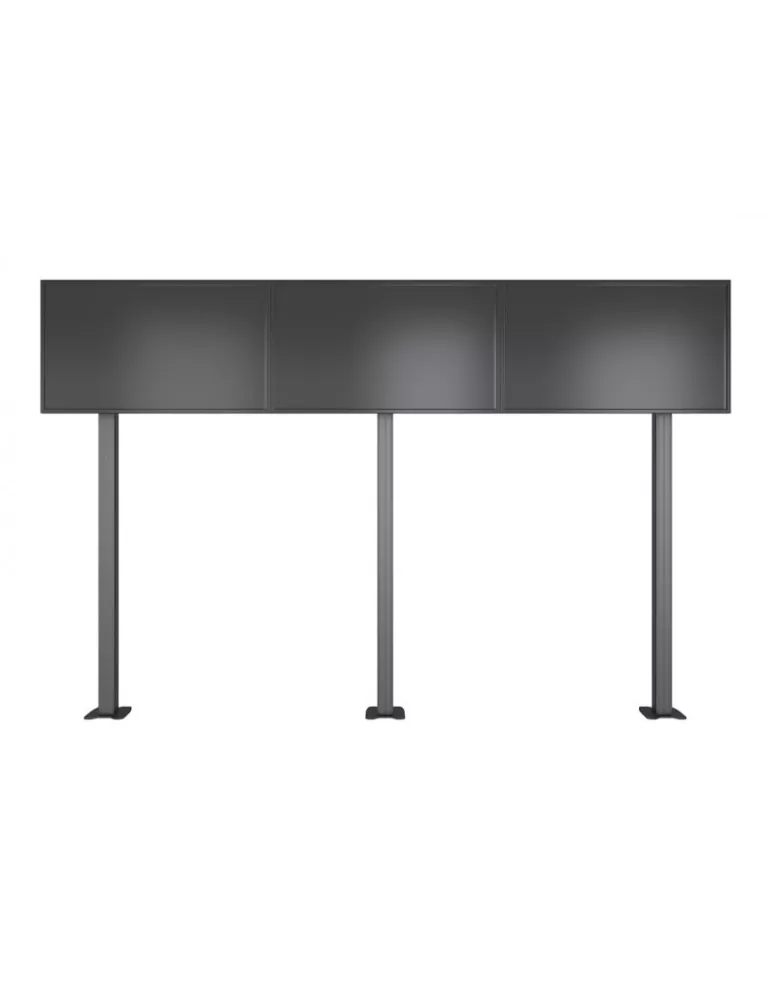 MULTIBRACKETS 3427 Bodenhalterung für Videowand Multibrackets Floormount Column Pro 3x1 MBFM3x1U 180 - 3 Bildschirme 32-65  VE