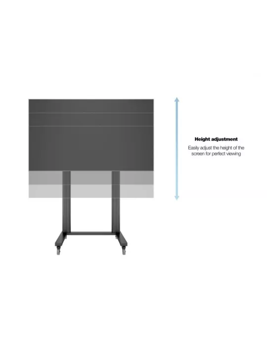 MULTIBRACKETS 2753 Mobiler Ständer Multibrackets Public Display Stand 210 Dual Pillar Wheelbase Black - 70 -110 -Bildschirm VE