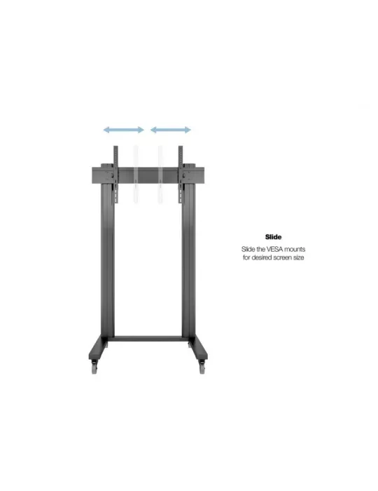 MULTIBRACKETS 2753 Support mobile Multibrackets Public Display Stand 210 Dual Pillar Wheelbase Black - écran 70"-110" VESA Max 