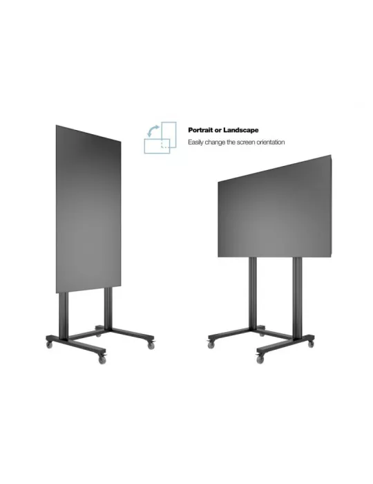 MULTIBRACKETS 2753 Mobiler Ständer Multibrackets Public Display Stand 210 Dual Pillar Wheelbase Black - 70 -110 -Bildschirm VE
