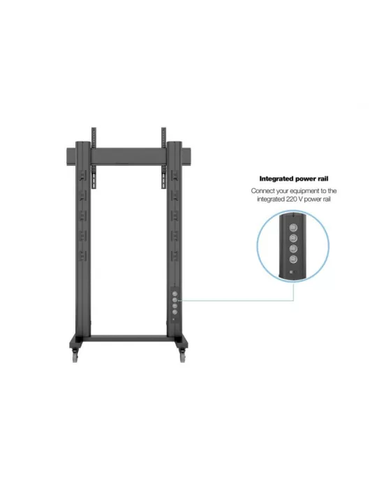 MULTIBRACKETS 2753 Support mobile Multibrackets Public Display Stand 210 Dual Pillar Wheelbase Black - écran 70"-110" VESA Max 