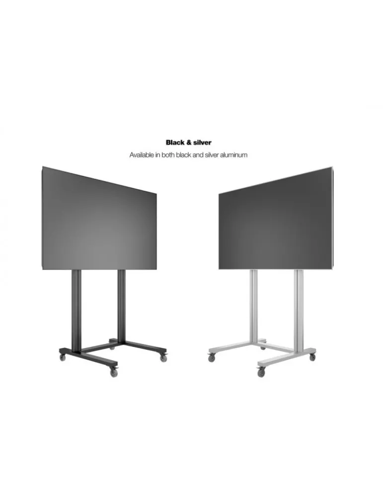 MULTIBRACKETS 2753 Soporte móvil Multibrackets Public Display Stand 210 Dual Pillar Wheelbase Negro - écran 70 -110  VESA Max