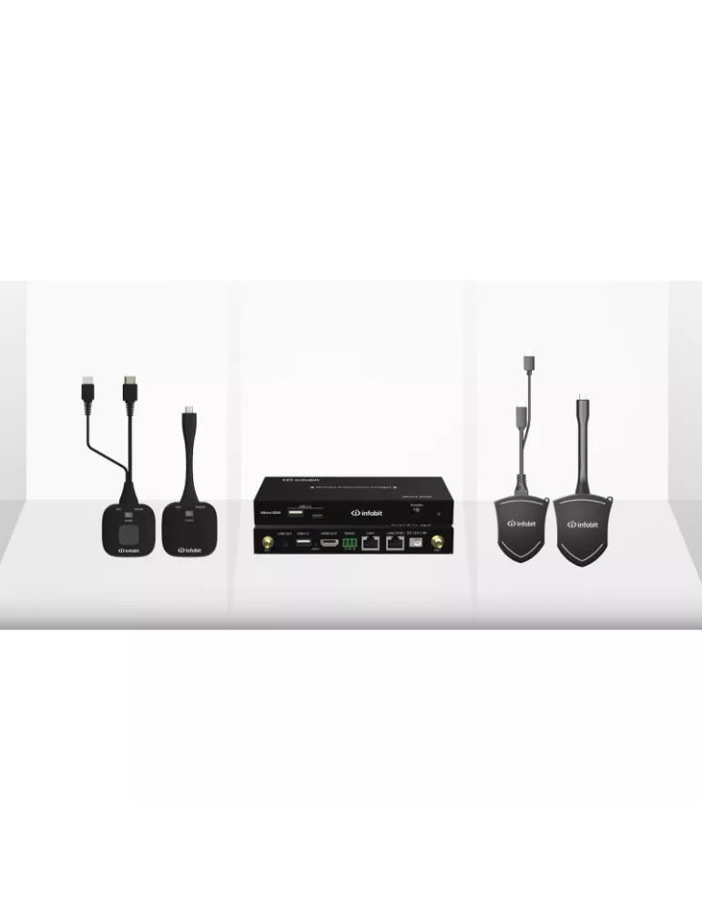 INFOBIT ISHAREX200 Recepteur Systeme presentation sans fil  iShare X200 BYOD 2 affichages 4K