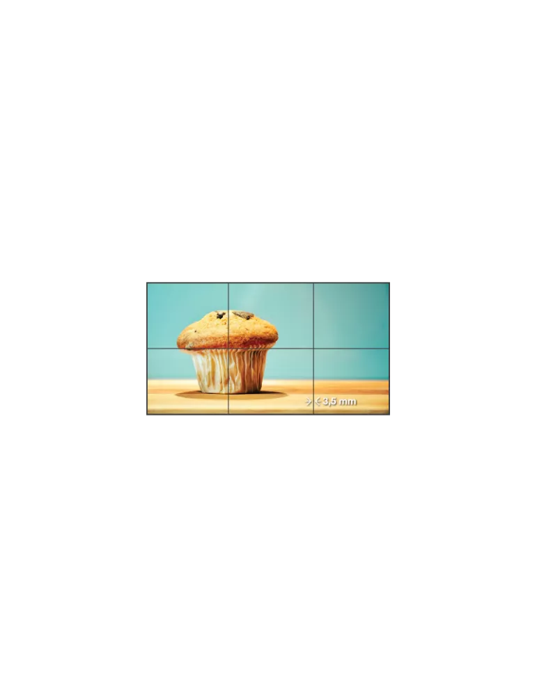 VESTEL WY55B2H Moniteur 55" pour mur d'images   (Full HD 500cd/m2 0.88mm BàB)
