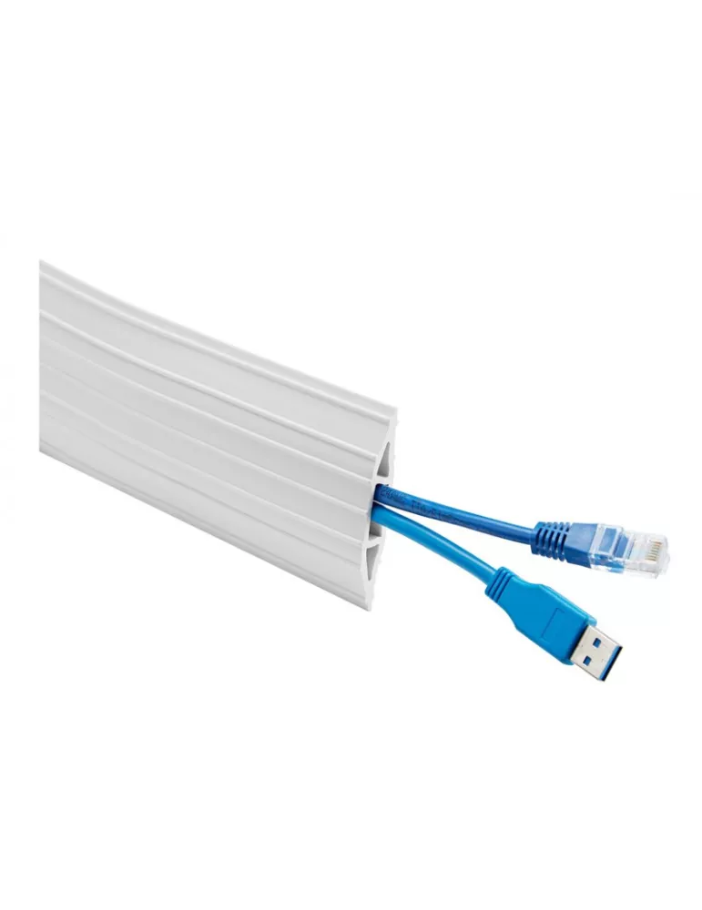 MULTIBRACKETS 6145 Cache-câble sol Multibrackets Cubrecables de suelo PVC Blanco - 10m MULTIBRACKETS MUL6145 | MusicGoodDeal