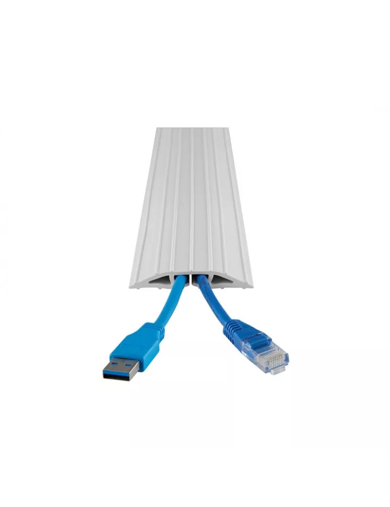 MULTIBRACKETS 6145 Cache-câble sol Multibrackets Cubrecables de suelo PVC Blanco - 10m MULTIBRACKETS MUL6145 | MusicGoodDeal