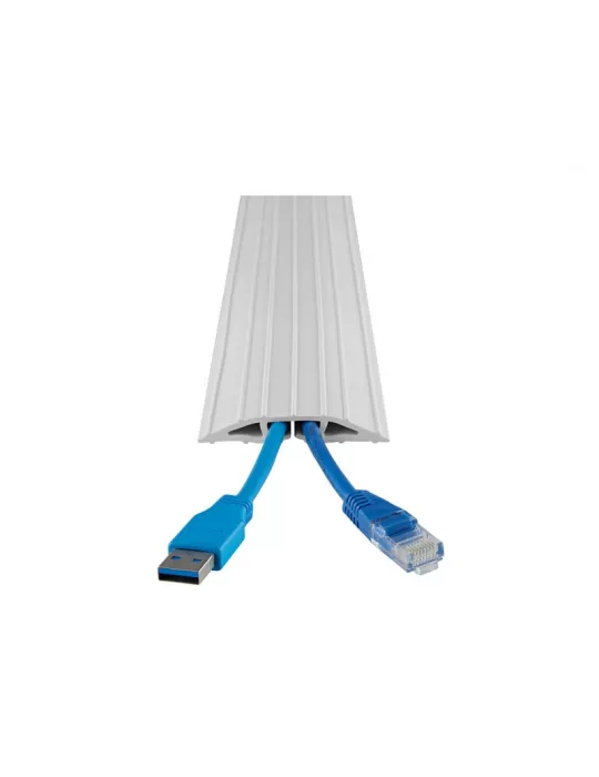 MULTIBRACKETS 6145 Cache-câble sol Multibrackets Floor Cable Cover PVC Blanc - 10m