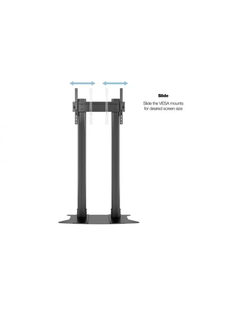 MULTIBRACKETS 2586 Support Multibrackets Public Display Stand 210 Dual Pillar Floorbase 110   MULTIBRACKETS MUL2586 | MusicGoo