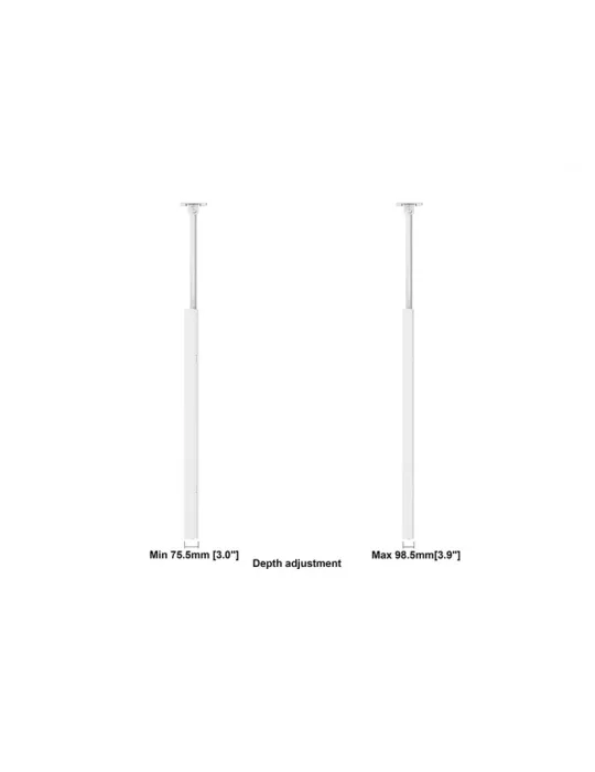 MULTIBRACKETS 5810 Ceiling support with Multibrackets Enclosure 75  Ceiling Medium White - 75  screen VESA Max 600x400 MULTIBR