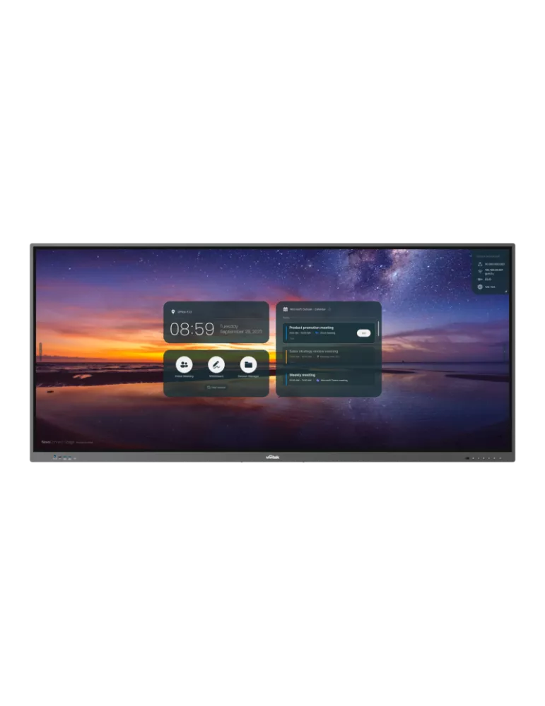 VIVITEK PK920iw5 Moniteur Interactif 92''   21/9 OS WINDOWS 5K D-LED 400cd/m²