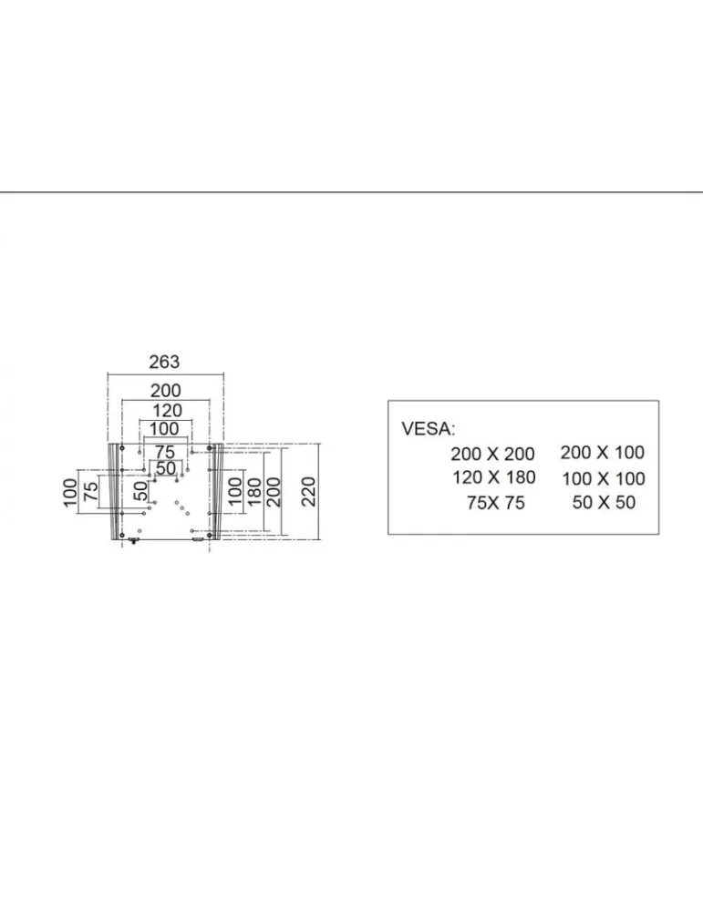 MULTIBRACKETS 0797 VESA 700x400 Display Mount Single Screen Ref  MULTIBRACKETS MUL0797 | MusicGoodDeal