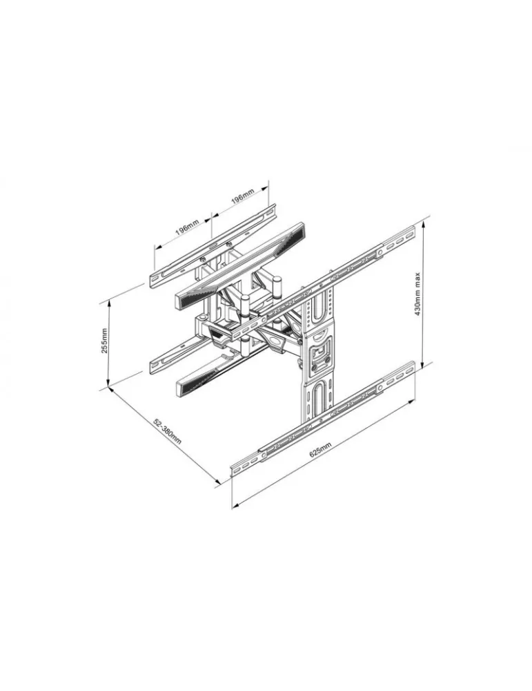 MULTIBRACKETS 0402 Soporte mural articulado Multibrackets FlexArm L Full Motion Dual para pantallas LCD 40 -75  - Peso 45kg VE