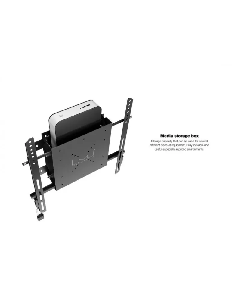 MULTIBRACKETS 1831 Wandhalterung mit Speicherbox Multibrackets PC Box Digital Signage Box with Tilt wallmount - VESA Max 400x4