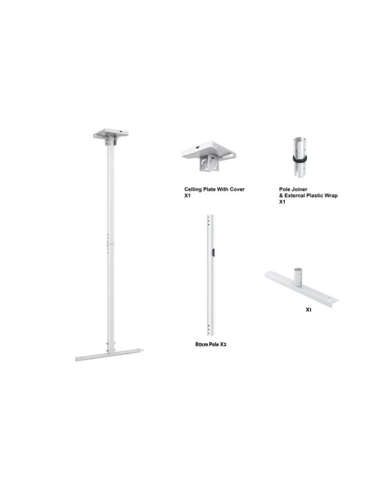 MULTIBRACKETS 1584 Support plafond Multibrackets Enclosure Ceiling Kit 49"-65" White