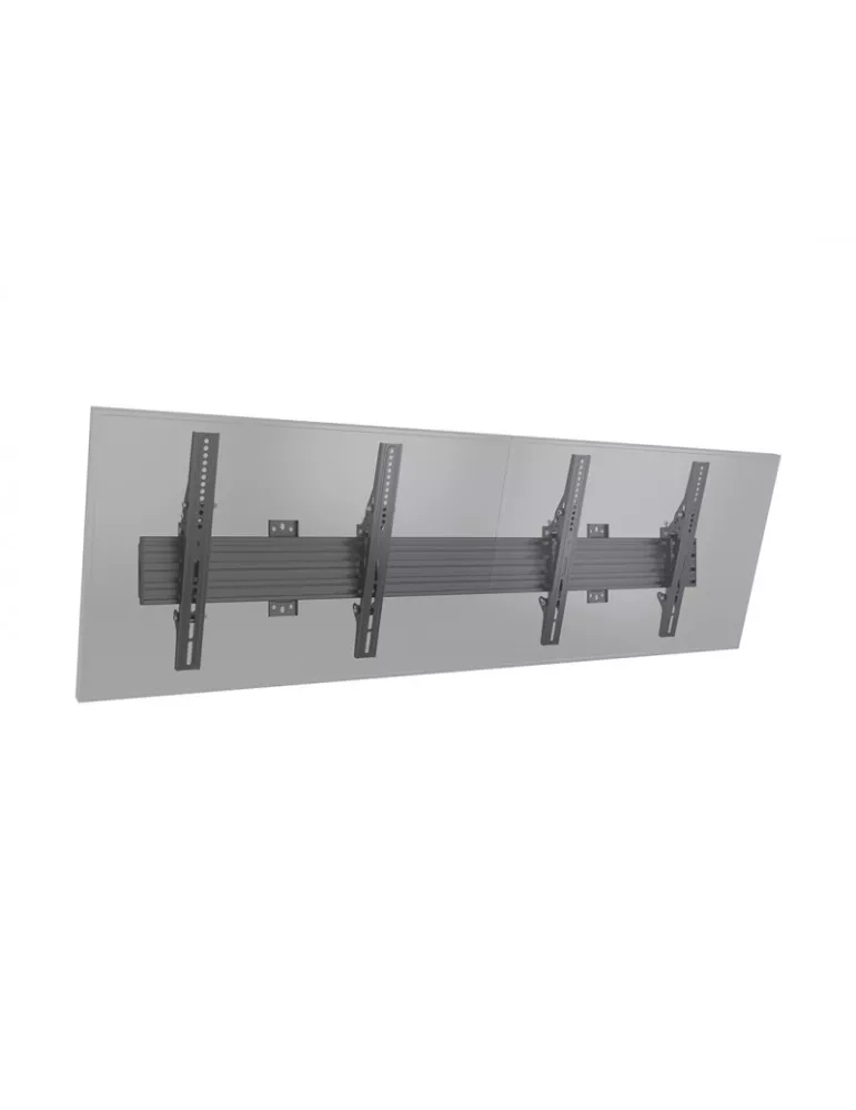 MULTIBRACKETS 4061 Support mural inclinable Multibrackets Wallmount Pro MBW2U Tilt Black - 2 écrans 40"-75" VESA Max 600x400