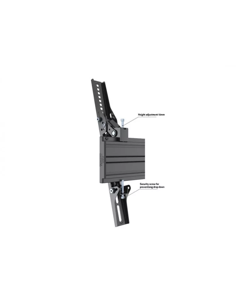 MULTIBRACKETS 4061 Support mural inclinable Multibrackets Wallmount Pro MBW2U Tilt Black - 2 écrans 40"-75" VESA Max 600x400