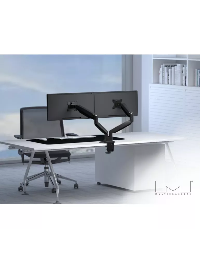 MULTIBRACKETS 3286 Support de table Multibrackets Deskmount Gas Spring Dual - 2 écrans de 15" - 30" VESA Max 100x100