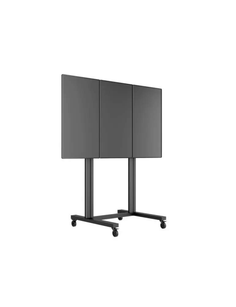MULTIBRACKETS 1800 Support mobile mode portrait Multibrackets Public Video Wall Stand - 3 écrans 40"-55" VESA Max 800x400