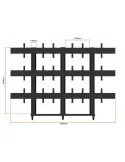 MULTIBRACKETS 1794 Soporte sol móvil Multibrackets Public Video Wall Stand - 8 pantallas 40 -55  VESA Max 800x400 MULTIBRACKET