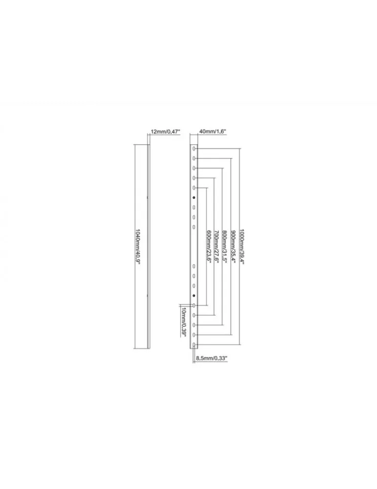 MULTIBRACKETS 0617 Kit d extension contrebalancé Multibrackets Counterbalanced Exterderkit VESA 600-1000 MULTIBRACKETS MUL0617
