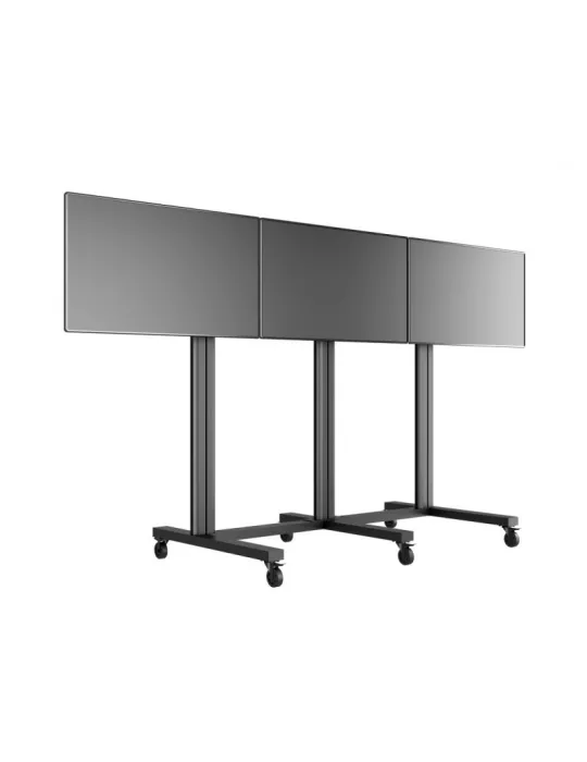 MULTIBRACKETS 9789 Mobiler Bodenständer Multibrackets Public Video Wall Stand - 2 bis 3 Bildschirme 40-75  VESA Max 800x400 MU