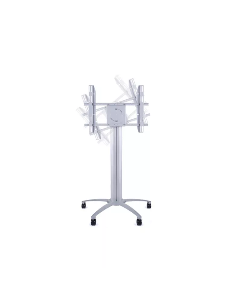MULTIBRACKETS 5385 Support mobile pivotant Multibrackets Public Display Stand 145 Single Silver - écran 46"-63" VESA Max 800x50