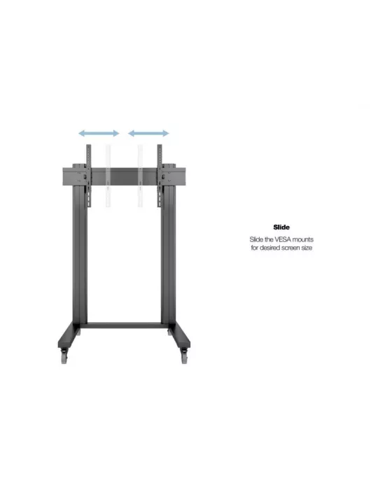 MULTIBRACKETS 2739 Soporte móvil Multibrackets Public Display Stand 180 Dual Pillar Wheelbase Negro - écran 70 -110  VESA Max