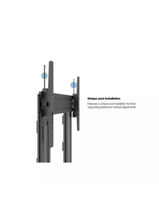 MULTIBRACKETS 2739 Mobiler Ständer Multibrackets Public Display Stand 180 Dual Pillar Wheelbase Black - Bildschirm 70 -110  VE