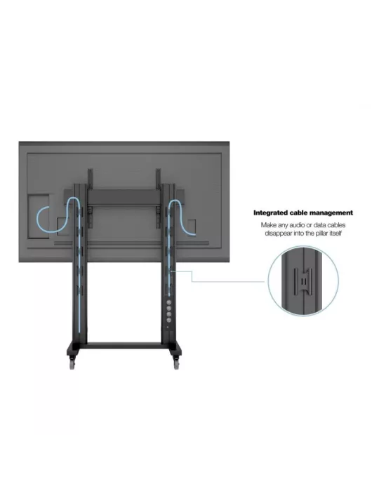 MULTIBRACKETS 2739 Support mobile Multibrackets Public Display Stand 180 Dual Pillar Wheelbase Black - écran 70"-110" VESA Max 