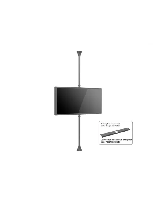 MULTIBRACKETS 5711 Support sol plafond avec caisson Multibrackets Recinto 65  Floor to Ceiling Medium Negro - Pantalla 65  VES